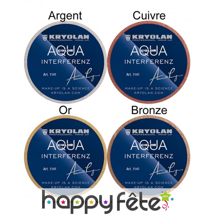 Kryolan fard a l'eau interferenz à paillettes.