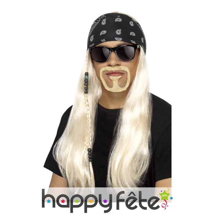 Kit hardrock, perruque et accessoires