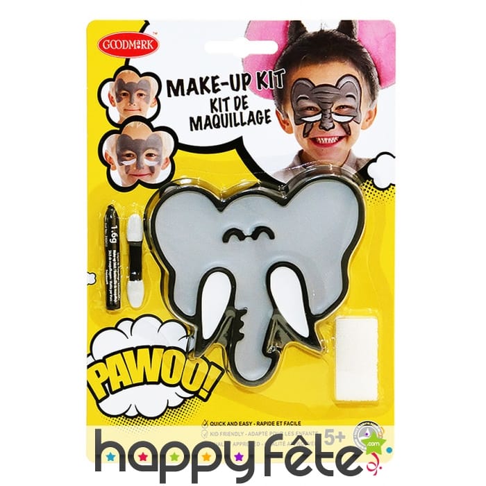 Kit maquillage d'éléphant pour enfant