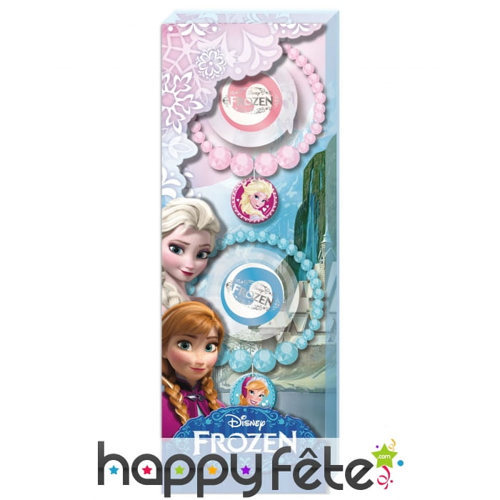 Kit maquillage et bijoux La reine des neiges