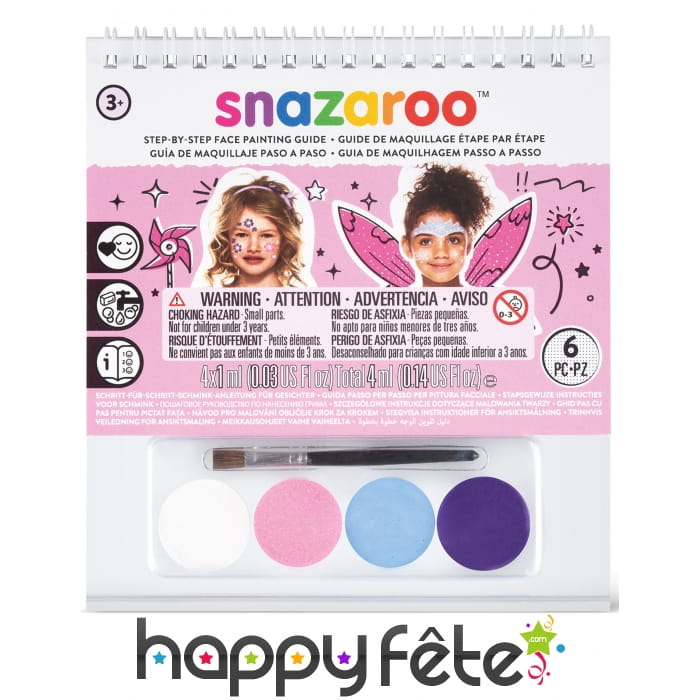Kit maquillage fille avec livret, Snazaroo