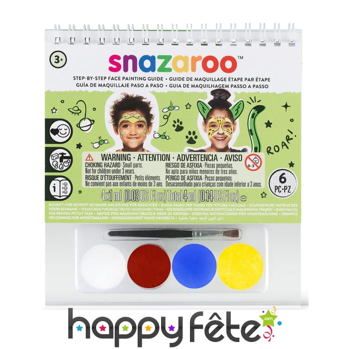Kit maquillage mixte avec livret, Snazaroo