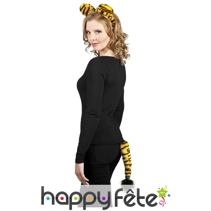 Kit oreilles et queue de tigre pour adulte