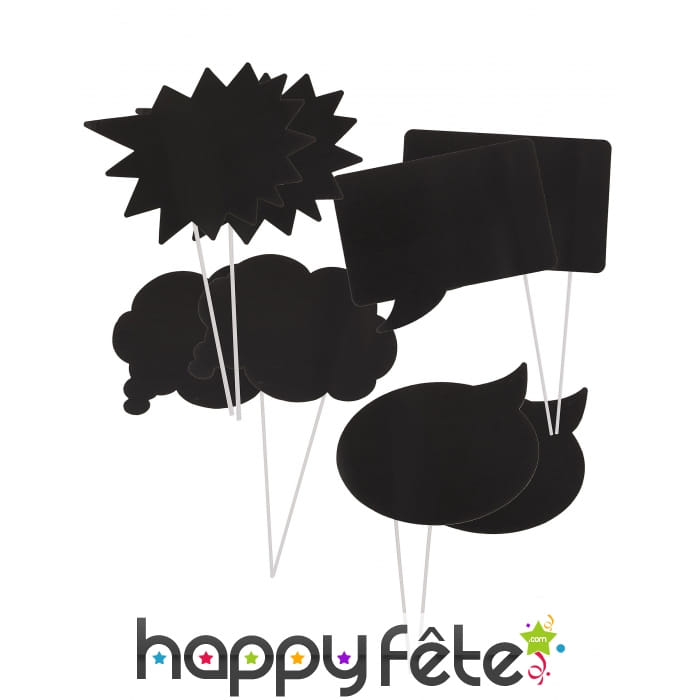 Kit photobooth bulles de BD personnalisables