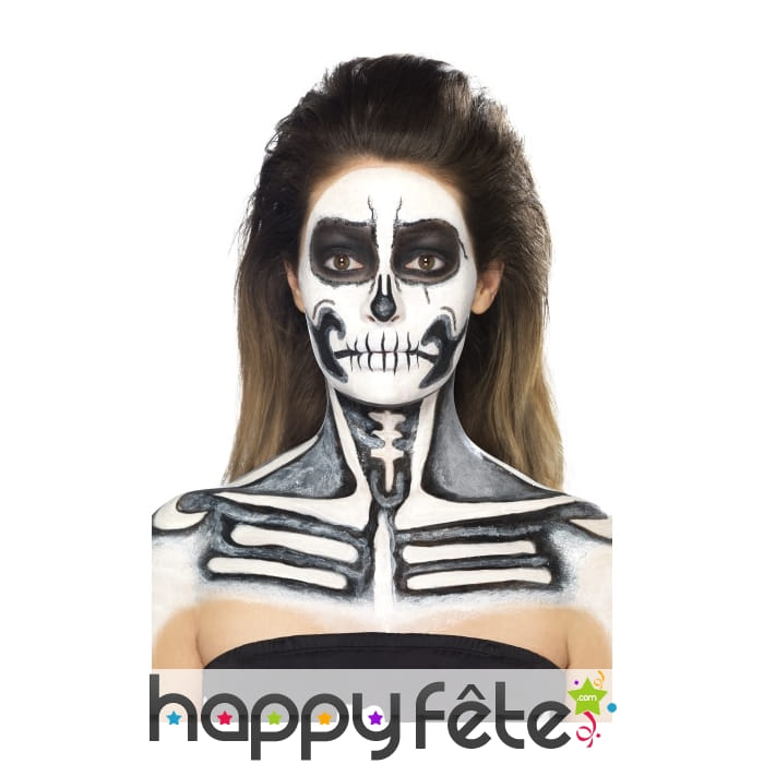 Kit pour maquillage de squelette au latex