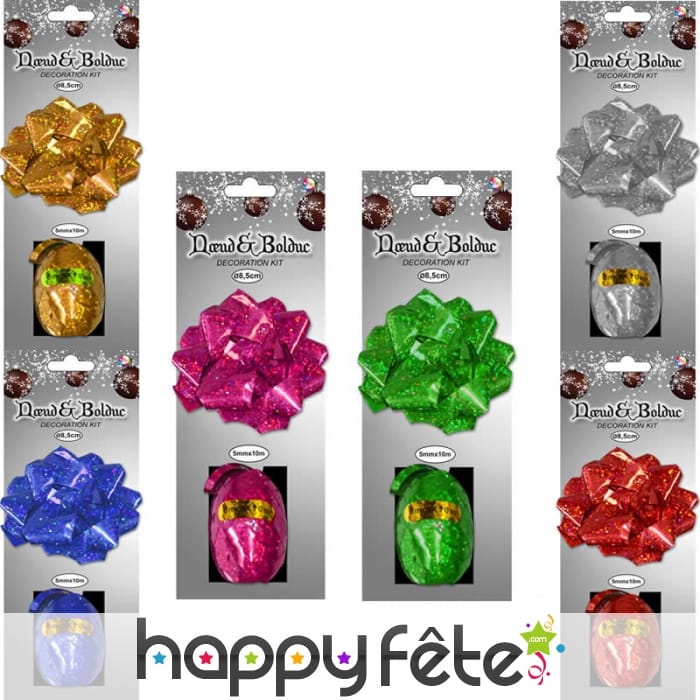 Kit ruban bolduc et noeud