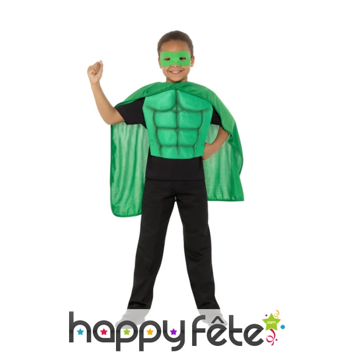 Kit vert de super héro pour enfant