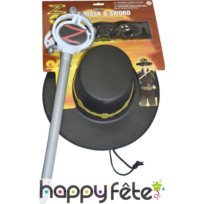 Kit zorro pour enfant