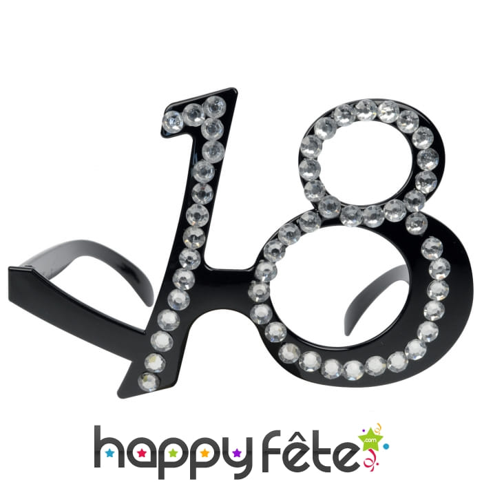 Lunettes 18 ans couvertes de brillants