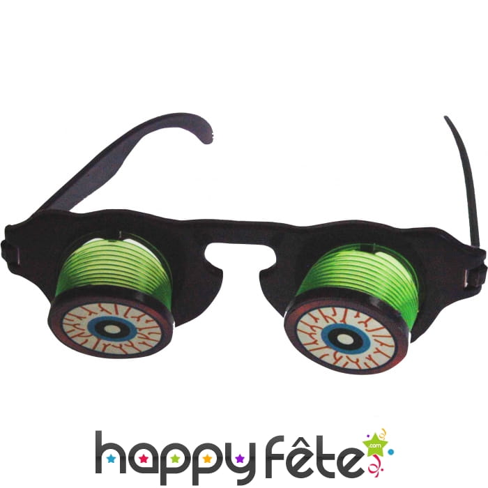 Lunettes avec gros yeux et ressort