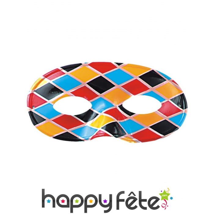 Loup arlequin multicolore et souple pour adulte