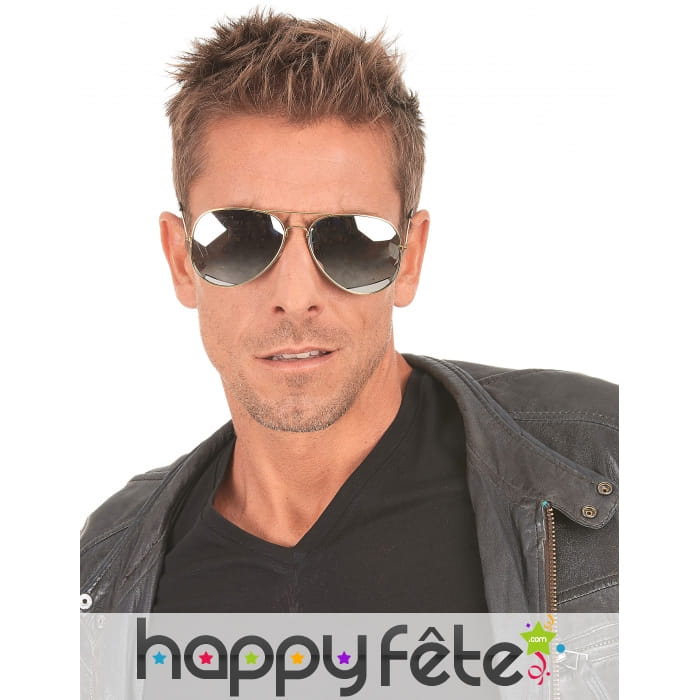 Lunettes aviateur or