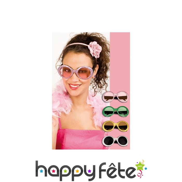 Lunettes à paillettes.