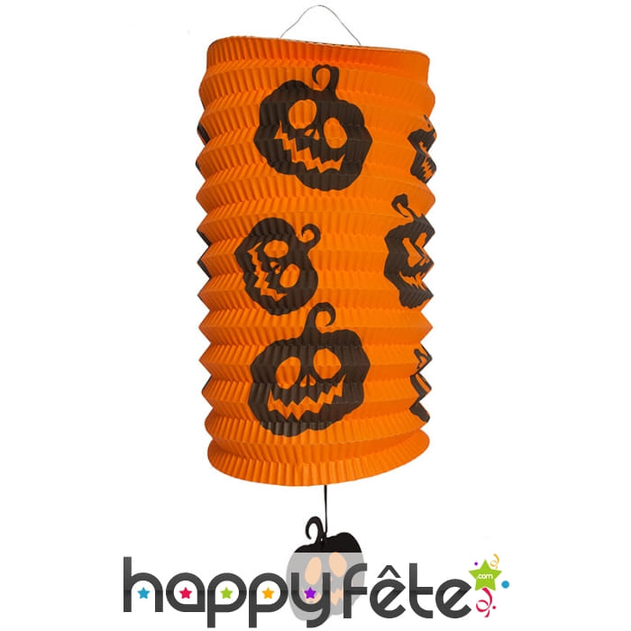 Lanterne à suspension Halloween en papier, 22cm