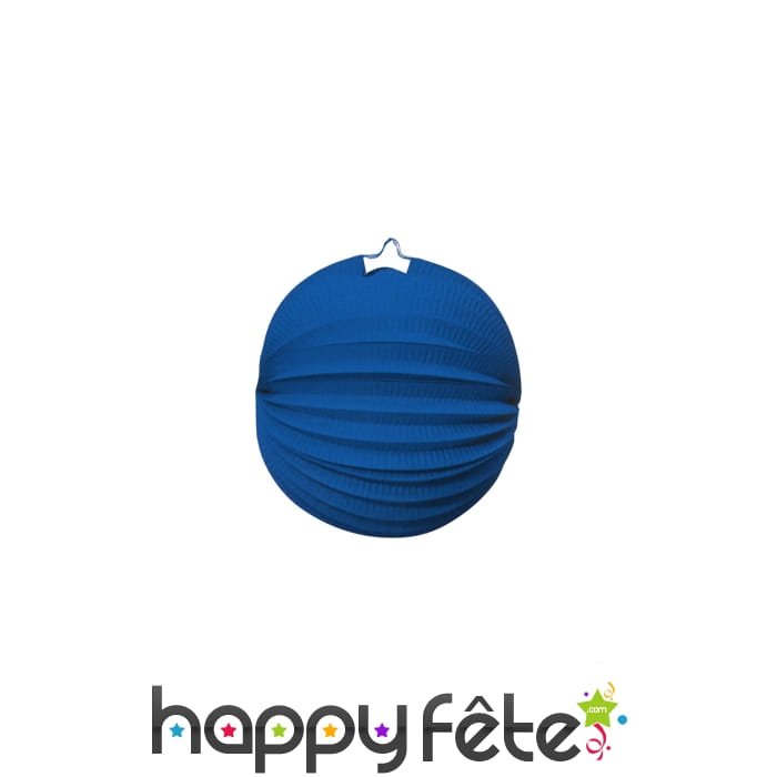 Lampion ballon bleu de 22cm
