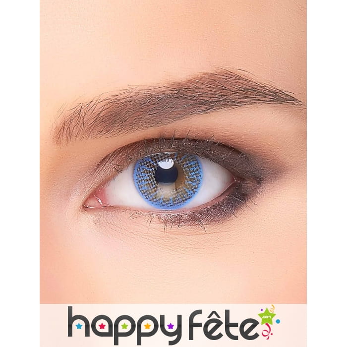 Lentilles bleu électrique