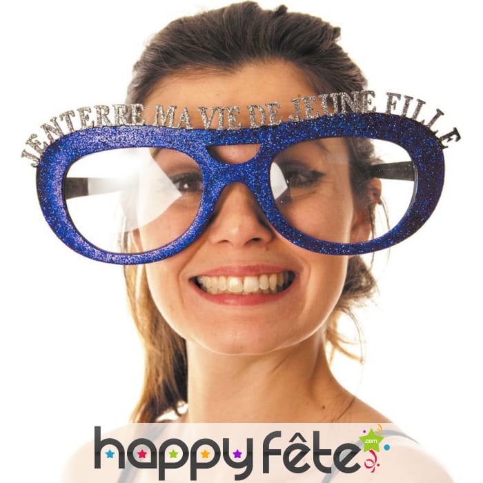 Lunettes bleues j'enterre ma vie de jeune fille