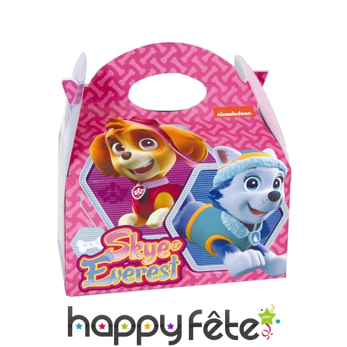 Lunch box Skye et Everest en carton Pat Patrouille