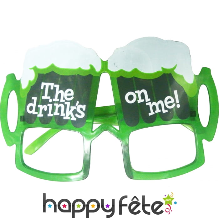 Lunettes biere sans verre