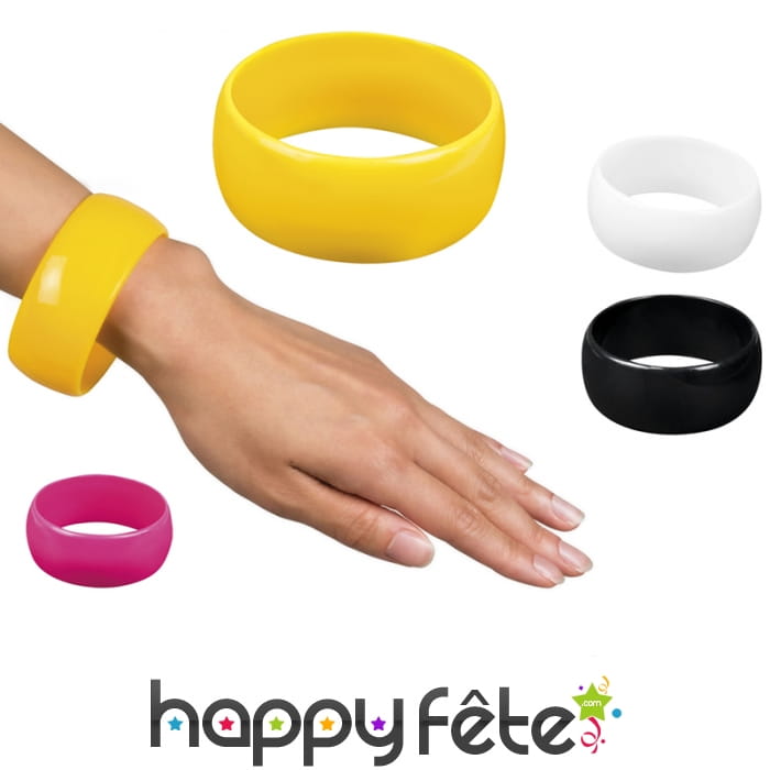 Large bracelet uni années 80