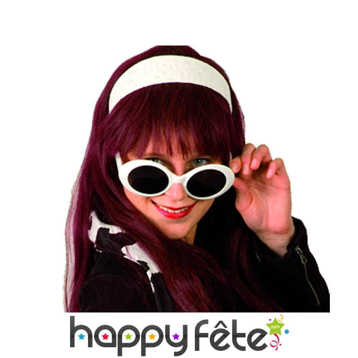 Lunettes blanches. uv400