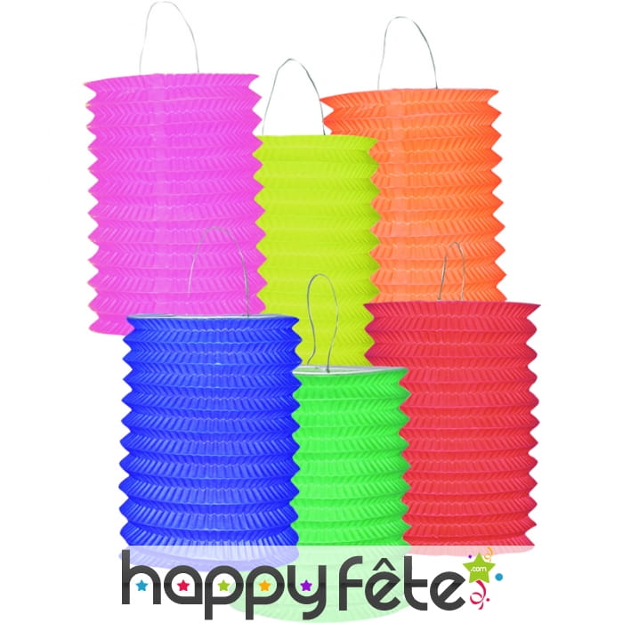 Lampion cylindrique assorti