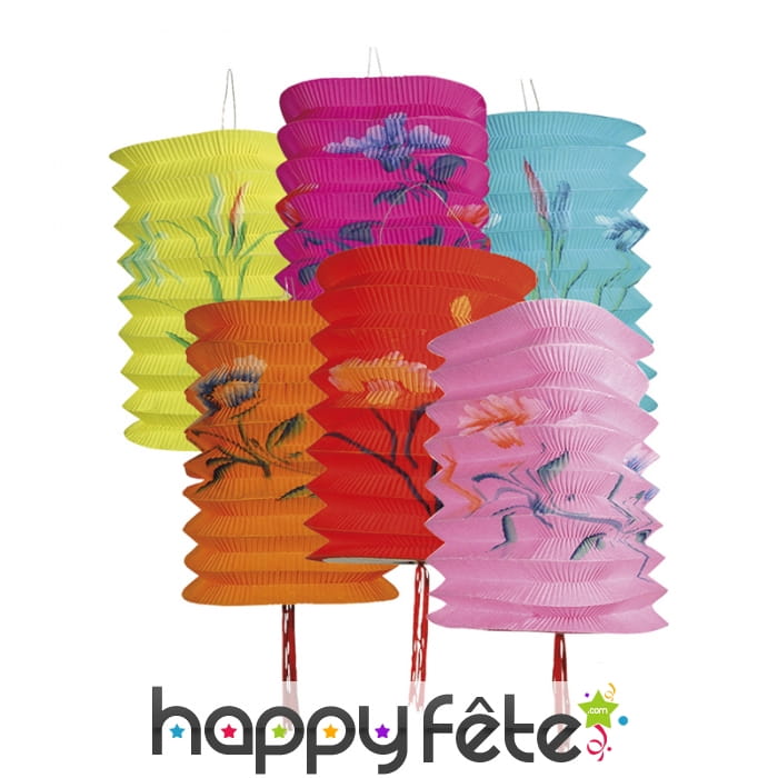 Lanterne chinoise à motifs