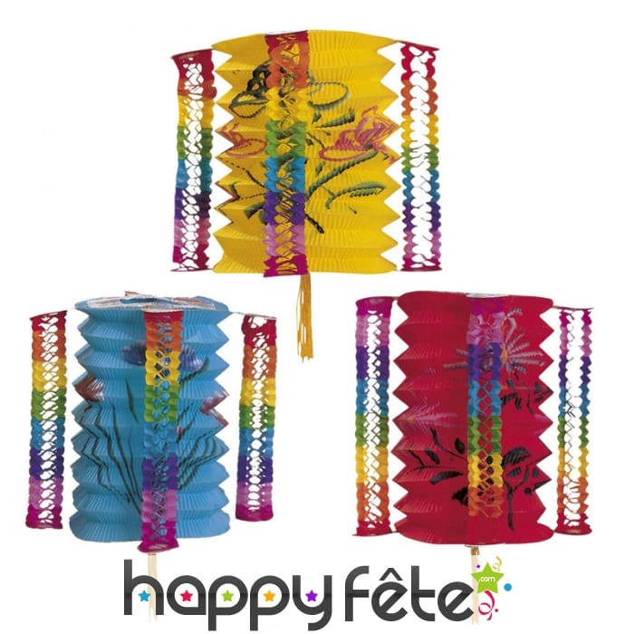 Lanternes chinoises décorées, par 2