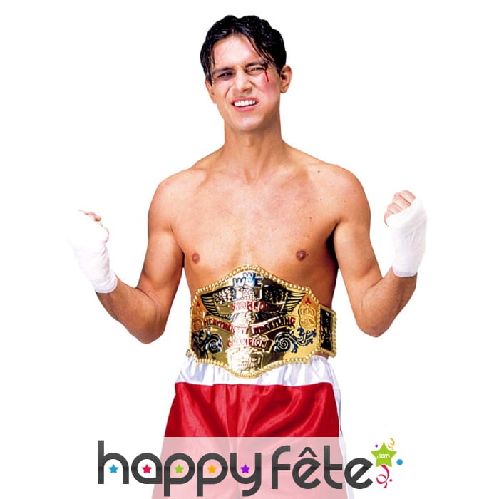 Large ceinture de champion de boxe