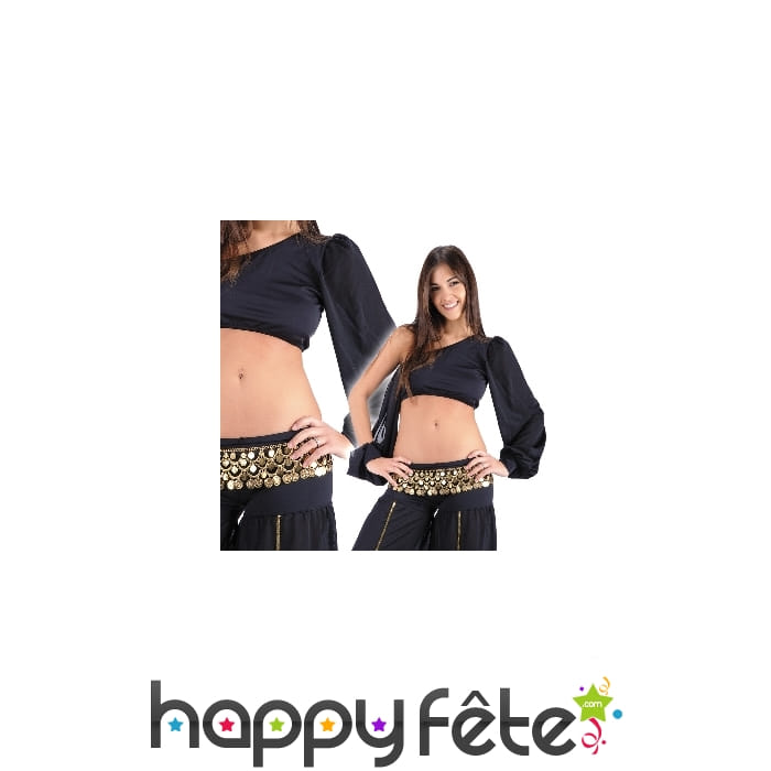 Large ceinture dorée de danseuse du ventre