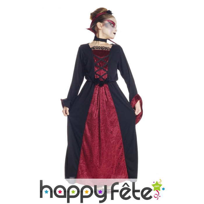 Long costume de vampire pour fille