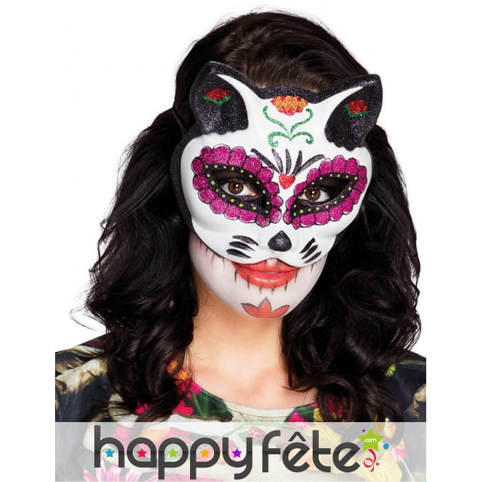 Loup chat Dia de los muertos