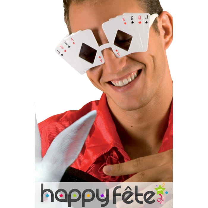 Lunettes cartes de jeu