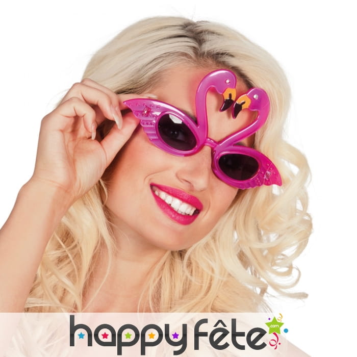 Lunettes couple de flamant rose
