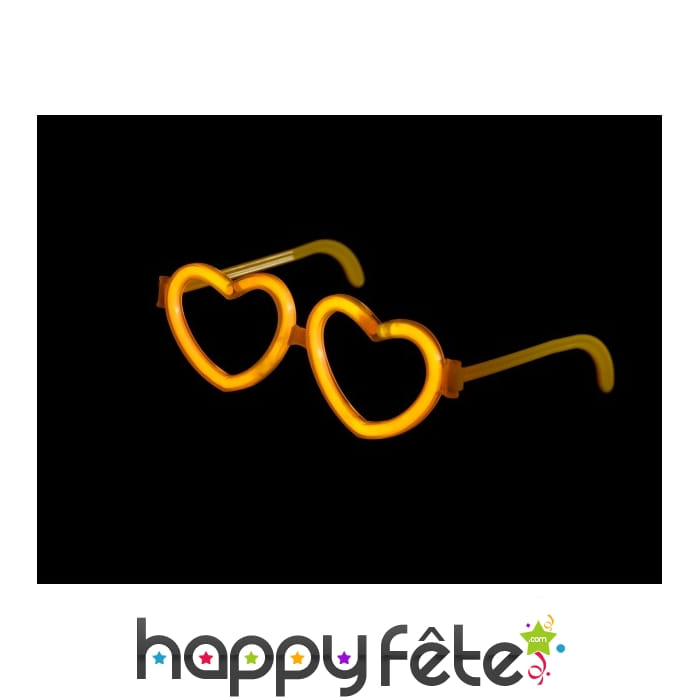 Lunettes coeurs lumineux