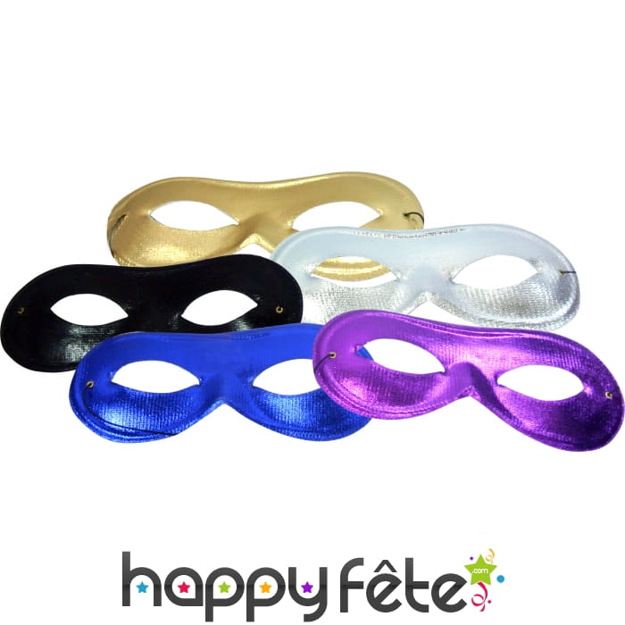 Loup couleur métalisée