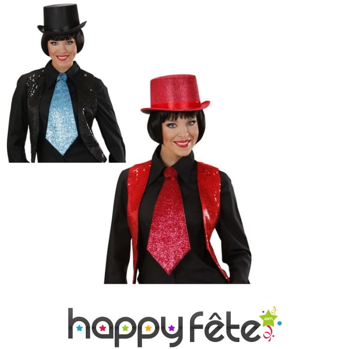 Large cravatte pailletée