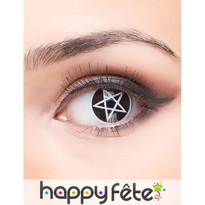 Lentilles croix satanique