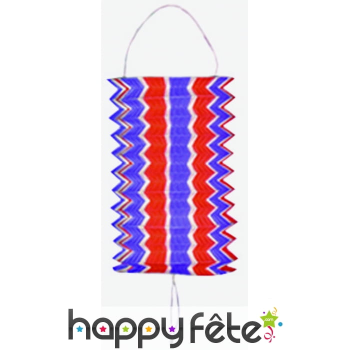 Lampion cylindrique tricolore