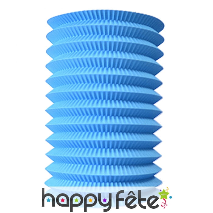 Lampion cylindrique turquoise