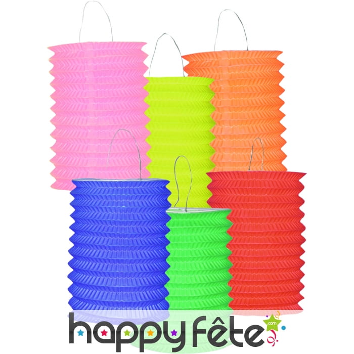 Lampion cylindrique uni