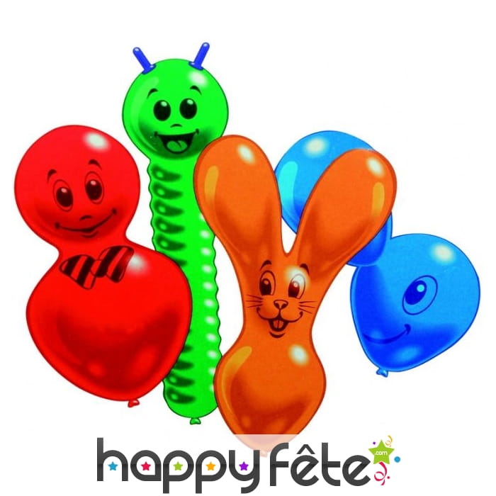 Lot de 10 ballons en forme d'animaux