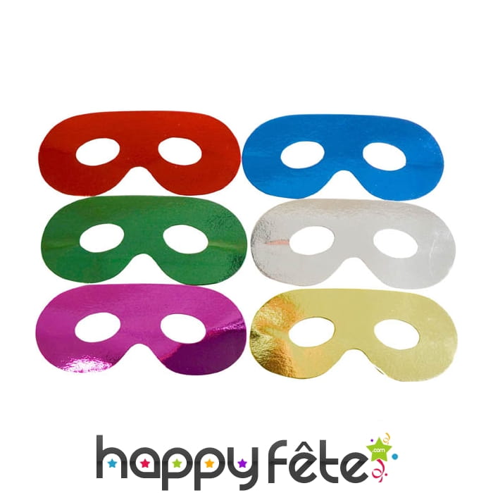 Lot de 100 loups couleur métal