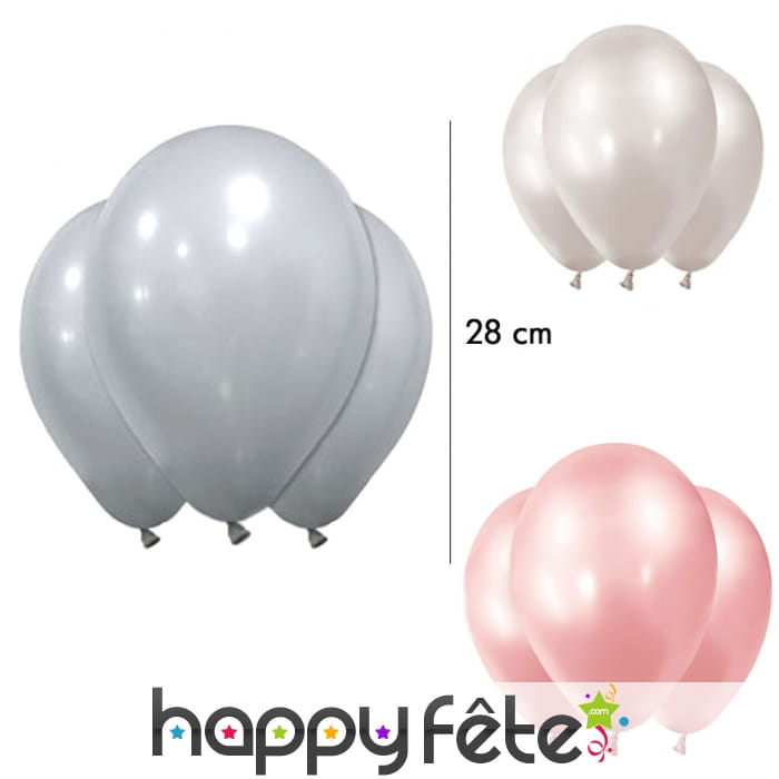 Lot de 12 Ballons en latex, 28 cm