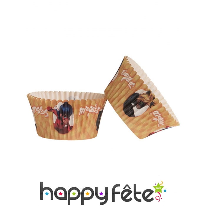 Lot de 25 Moules Ladybug pour cupcakes, 5 x 3 cm