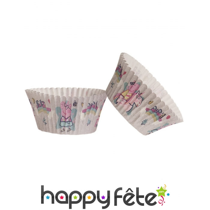 Lot de 25 Moules Peppa Pig pour cupcakes, 5 x 3 cm