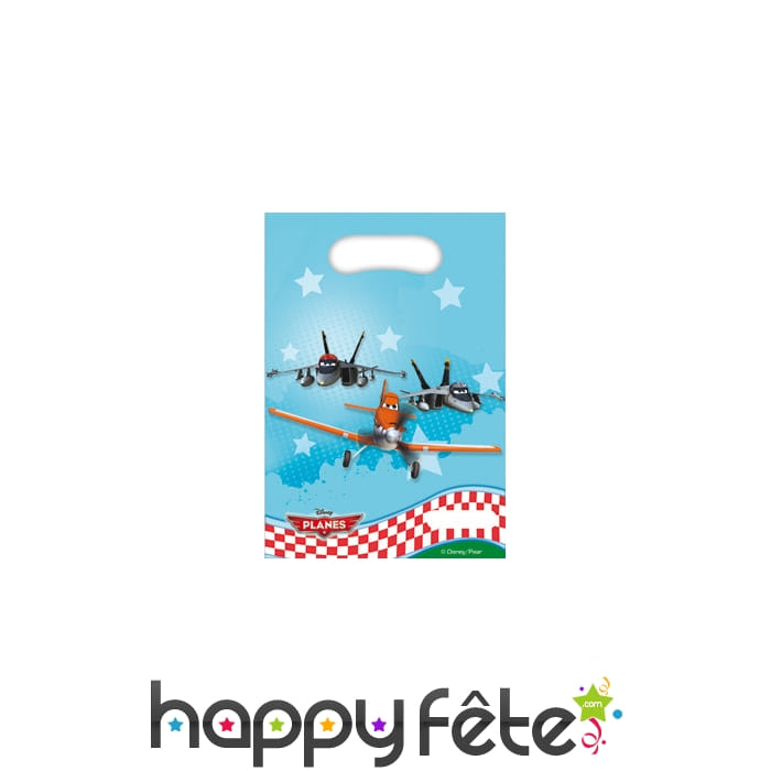 Lot de 6 sacs cadeaux Disney planes
