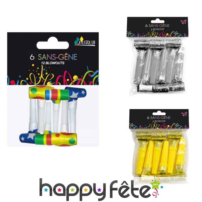 Lot de 6 sans-gênes