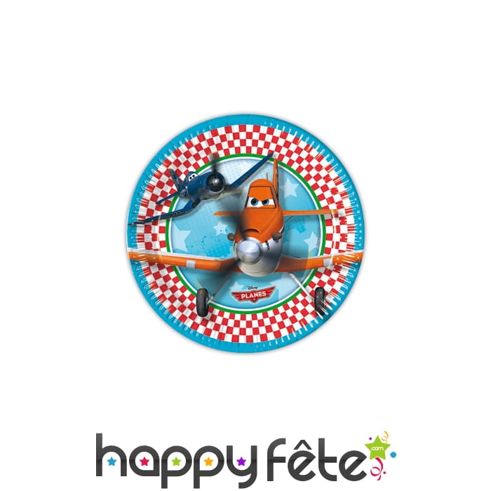 Lot de 8 assiettes Disney planes