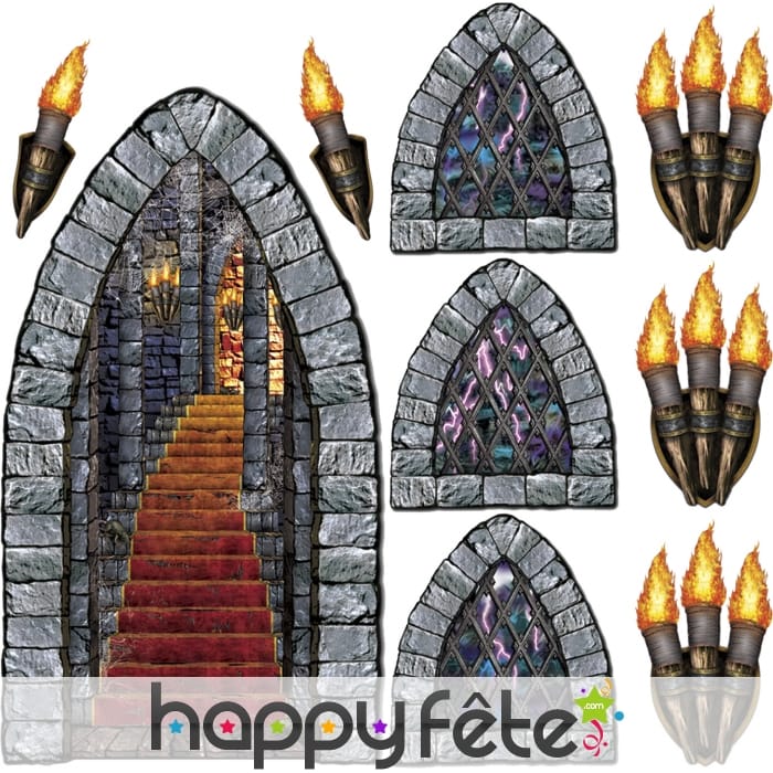 Lot de 9 decors de donjons